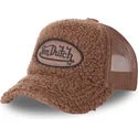 brazowa-czapka-trucker-z-futerkiem-fur2-od-von-dutch