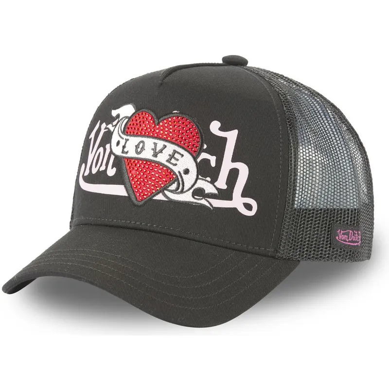 kepure-islenkta-vilkikas-juoda-snapback-love-lovu-nr-von-dutch