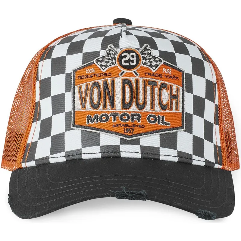 czapka-trucker-czarna-i-pomaranczowa-motor-oil-oil-von-dutch