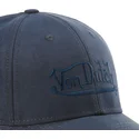 kepure-islenkta-tamsiai-melyna-snapback-suedine1-von-dutch