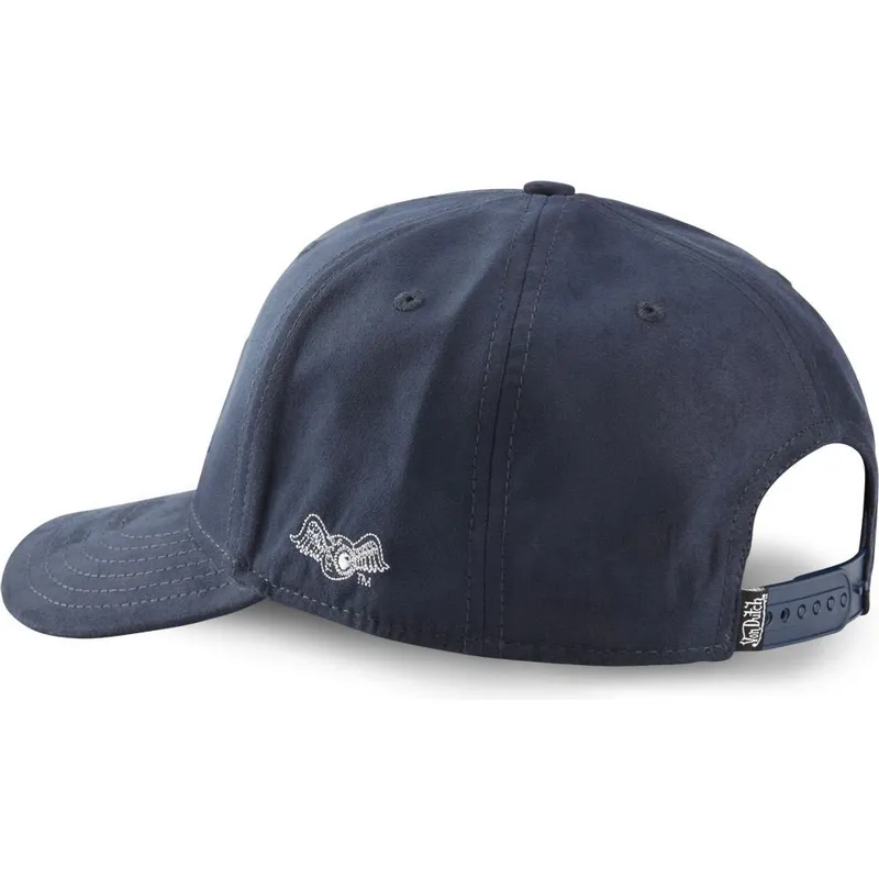 kepure-islenkta-tamsiai-melyna-snapback-suedine1-von-dutch