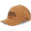 snapback-z-brazowym-zakrzywionym-daszkiem-suedine2-od-von-dutch