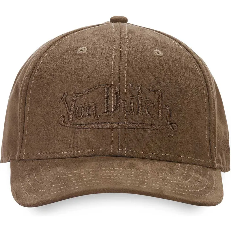 czapka-z-daszkiem-ciemnobrazowa-snapback-suedine3-von-dutch