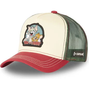 Cap išlenkta beige snapback Tom and Jerry Looney Tunes Capslab