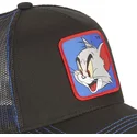kepure-islenkta-juoda-snapback-to7-tom-looney-tunes-capslab