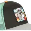 kepure-islenkta-juoda-snapback-to6-tom-looney-tunes-capslab