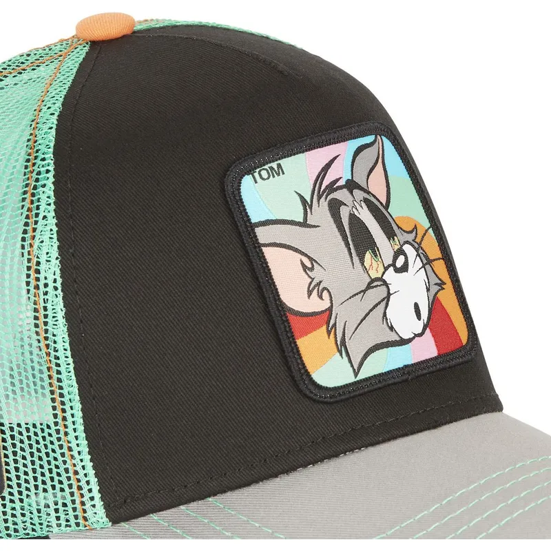 czapka-trucker-czarna-zielona-i-szara-tom-to6-looney-tunes-od-capslab