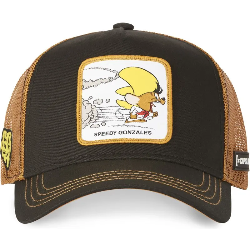 czapka-trucker-czarna-i-brazowa-speedy-gonzales-spe3-looney-tunes-od-capslab