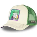 czapka-trucker-bezowo-zielona-joker-dc5-jok2-dc-comics-od-capslab