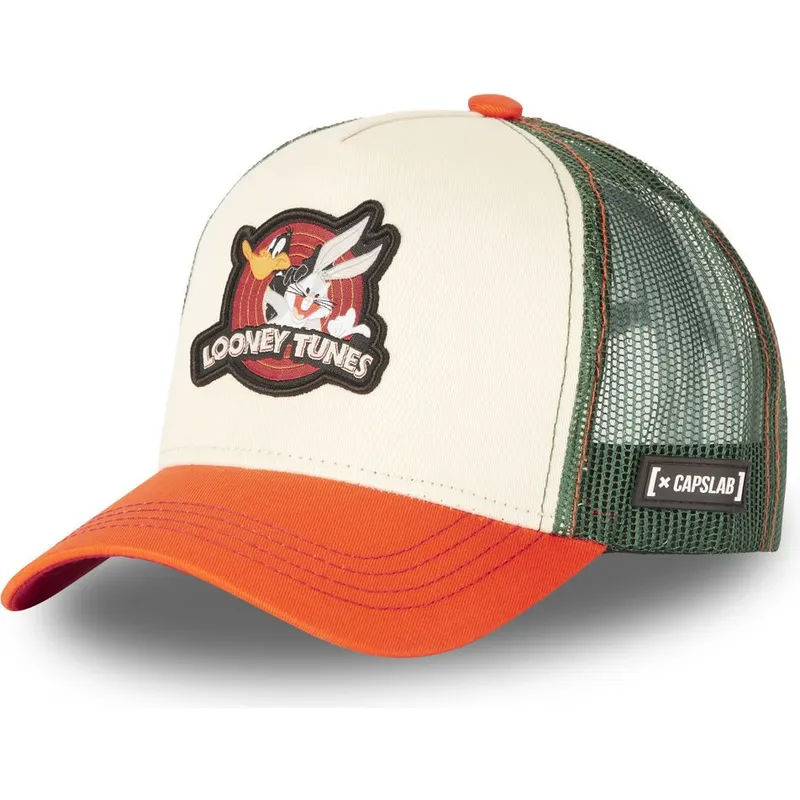 cap-islenkta-beige-snapback-bugs-bunny-and-daffy-duck-looney-tunes-capslab
