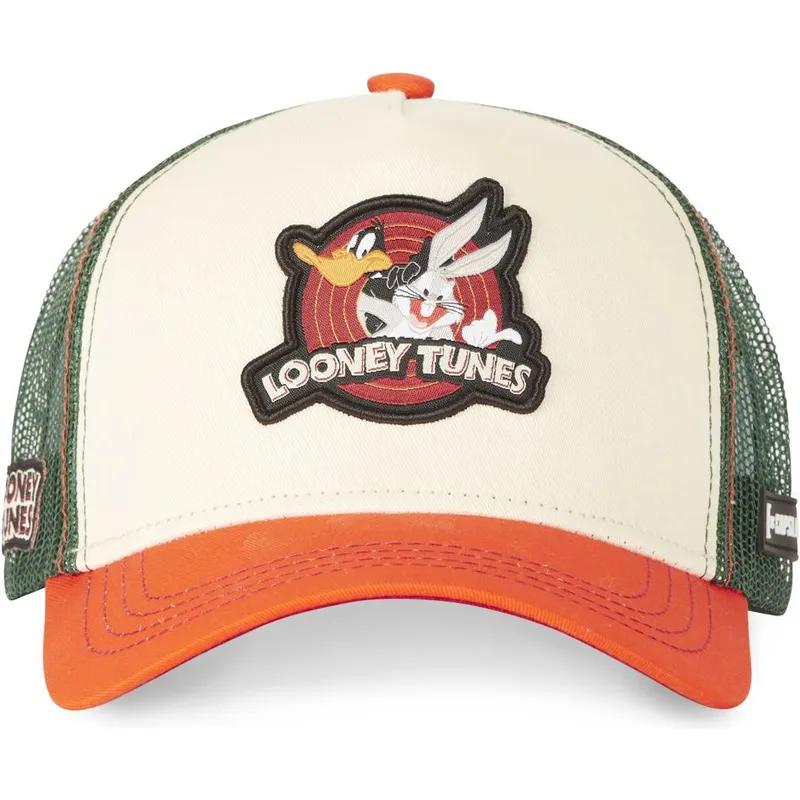 cap-islenkta-beige-snapback-bugs-bunny-and-daffy-duck-looney-tunes-capslab