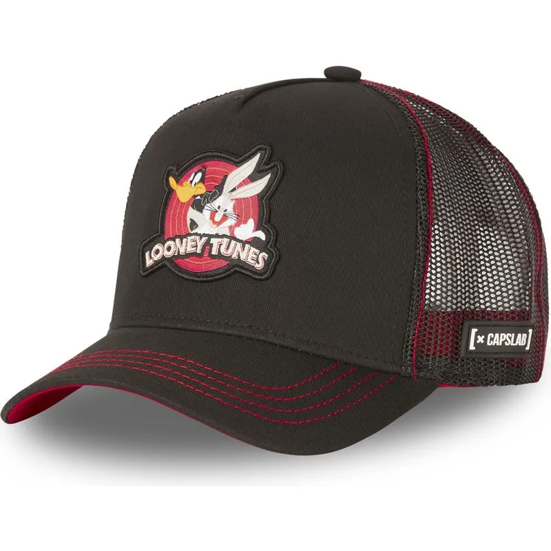 cap-islenkta-black-snapback-bugs-bunny-and-daffy-duck-looney-tunes-capslab
