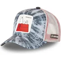 kepure-islenkta-tamsiai-melyna-snapback-tie-snoopy-zemes-riesutai-capslab