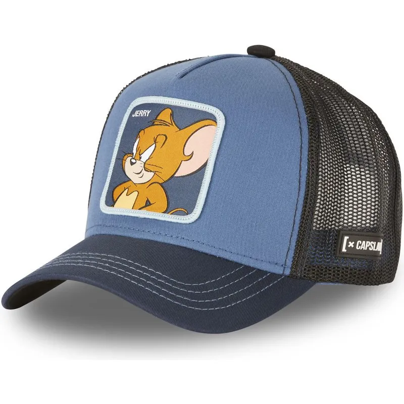 kepure-islenkta-tamsiai-melyna-snapback-je4-jerry-looney-tunes-capslab
