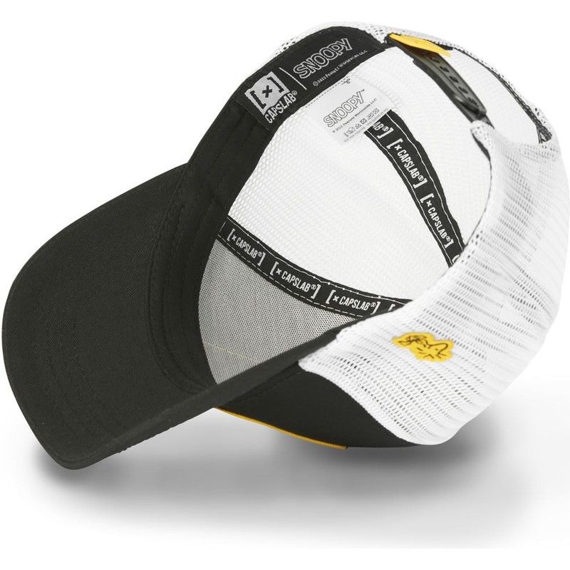 capslab-snoopy-do2-peanuts-black-and-white-trucker-hat