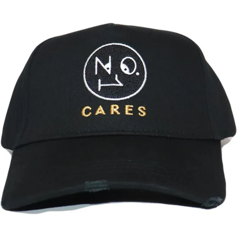 kepure-islenkta-juoda-reguliuojamas-no1-cares-distressed-black-gold-the-no1-face