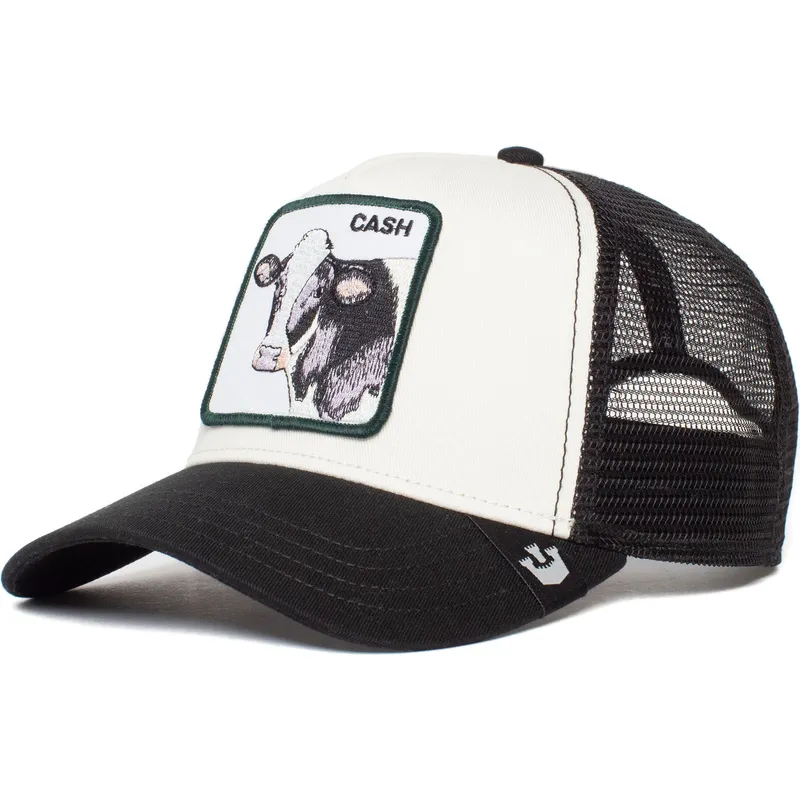 kepure-islenkta-balta-snapback-cash-cow-the-farm-goorin-bros kepure-islenkta-balta-snapback-cash-cow-the-farm-goorin-bros