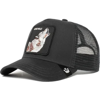 Kepurė išlenkta vilkikas juoda snapback lobo Moon Lover The Farm de Goorin Bros.