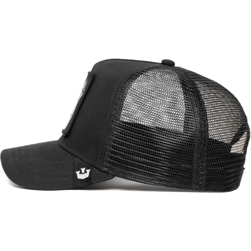 kepure-islenkta-vilkikas-juoda-snapback-lobo-moon-lover-the-farm-de-goorin-bros