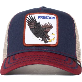 Kepurė išlenkta vilkikas tamsiai mėlyna snapback águila The Freedom Eagle The Farm The Farm de Goorin Bros.