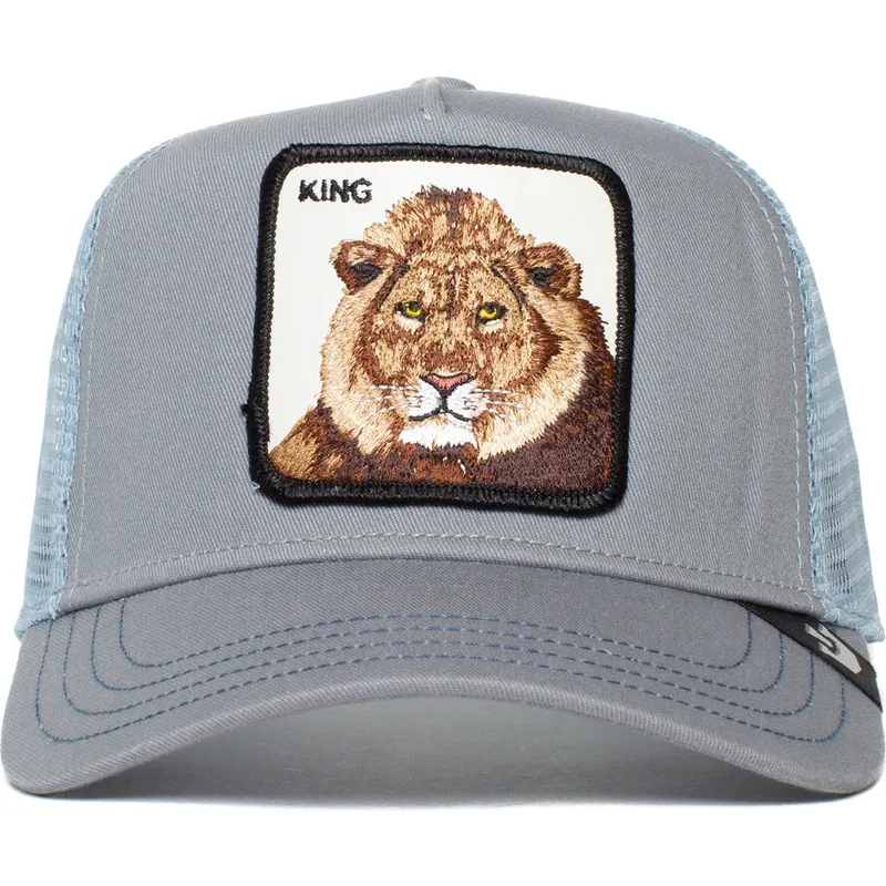 kepure-islenkta-vilkikas-pilka-snapback-leon-the-king-lion-the-farm-the-farm-de-goorin-bros
