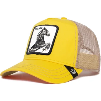 kepure-islenkta-geltona-snapback-the-stallion-the-farm-goorin-bros