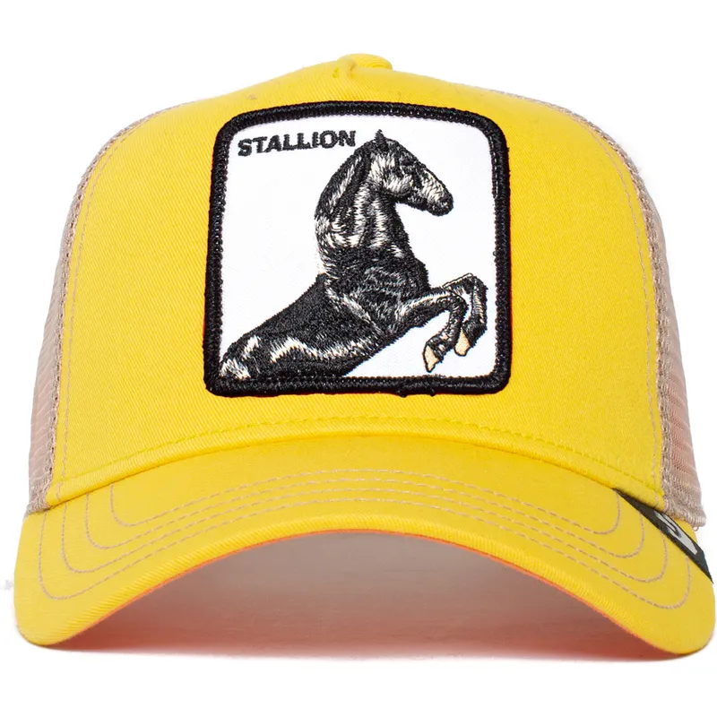kepure-islenkta-geltona-snapback-the-stallion-the-farm-goorin-bros