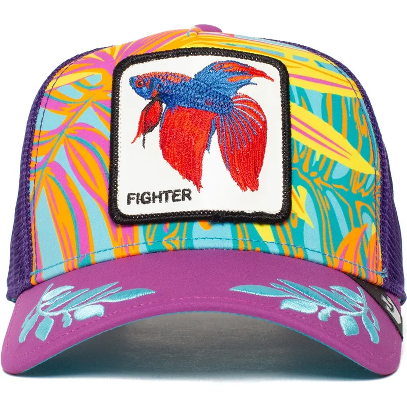cap-islenkta-violet-snapback-pez-luchador-siam-fighter-even-betta-the-farm-the-farm-de-goorin-bros