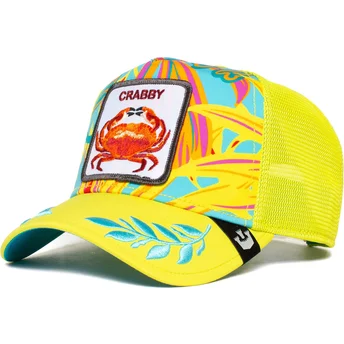 zolta-czapka-trucker-z-krabem-crabby-totally-clawsome-the-farm-od-goorin-bros