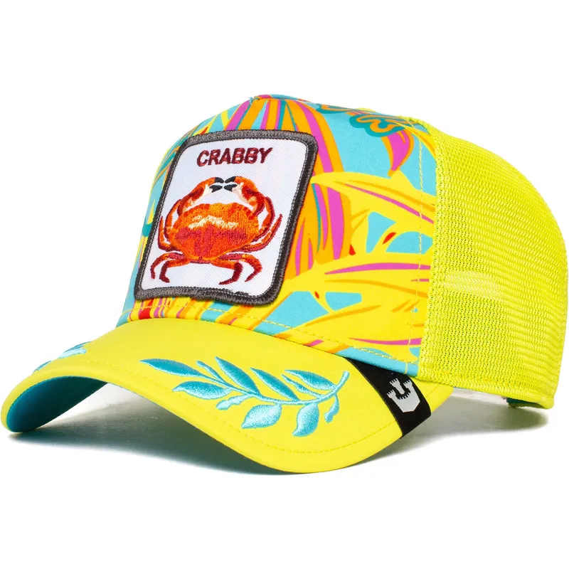 kepure-islenkta-geltona-snapback-crabby-totally-clawsome-the-farm-goorin-bros