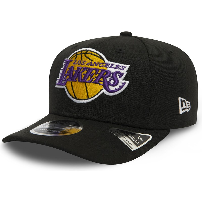 new-era-curved-brim-9fifty-stretch-snap-los-angeles-lakers-nba-black-snapback-cap