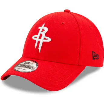 Cap išlenkta red adjustable strap 9FORTY The League Houston Rockets NBA New Era