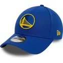 kepure-islenkta-melyna-reguliuojamas-9forty-the-league-golden-state-warriors-nba-new-era