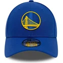 kepure-islenkta-melyna-reguliuojamas-9forty-the-league-golden-state-warriors-nba-new-era