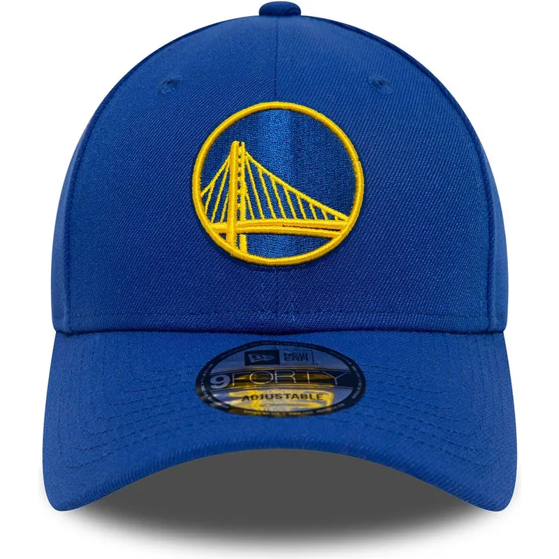 kepure-islenkta-melyna-reguliuojamas-9forty-the-league-golden-state-warriors-nba-new-era
