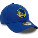 kepure-islenkta-melyna-reguliuojamas-9forty-the-league-golden-state-warriors-nba-new-era