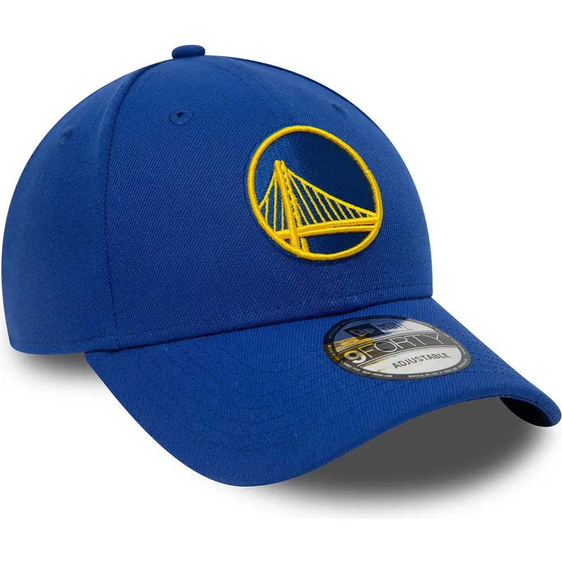 kepure-islenkta-melyna-reguliuojamas-9forty-the-league-golden-state-warriors-nba-new-era