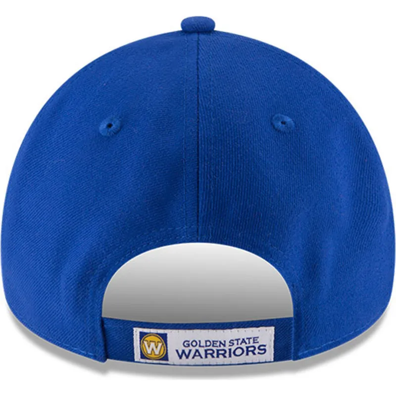 kepure-islenkta-melyna-reguliuojamas-9forty-the-league-golden-state-warriors-nba-new-era