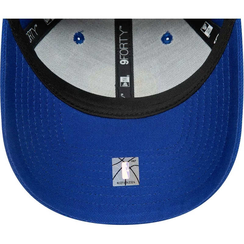 kepure-islenkta-melyna-reguliuojamas-9forty-the-league-golden-state-warriors-nba-new-era