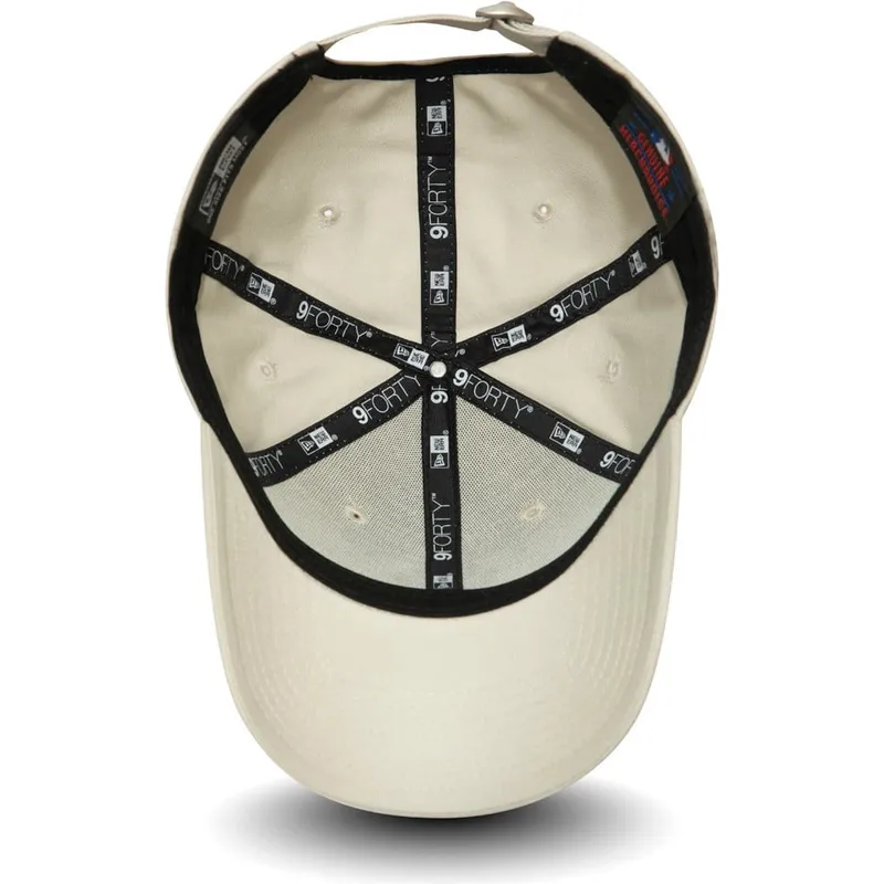 cap-islenkta-beige-adjustable-strap-negro-9forty-league-essential-new-york-yankees-mlb-new-era