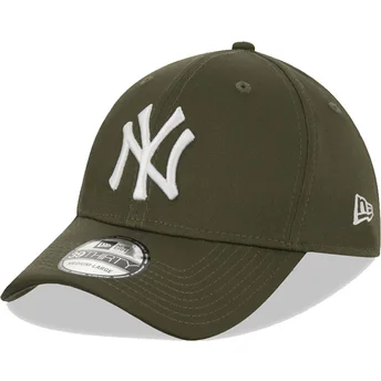 zielona-dopasowana-czapka-z-daszkiem-39thirty-league-essential-new-york-yankees-mlb-new-era