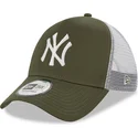 czapka-trucker-zielono-biala-9forty-a-frame-new-york-yankees-mlb-new-era