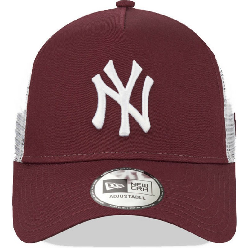 new-era-9forty-a-frame-new-york-yankees-mlb-maroon-and-white-trucker-hat