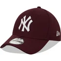 kepure-islenkta-raudona-reguliuojamas-9forty-diamond-era-new-york-yankees-mlb-new-era