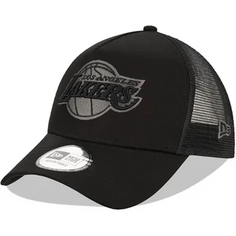 Kepurė išlenkta juoda snapback 9FORTY A Frame Tonal Los Angeles Lakers NBA New Era