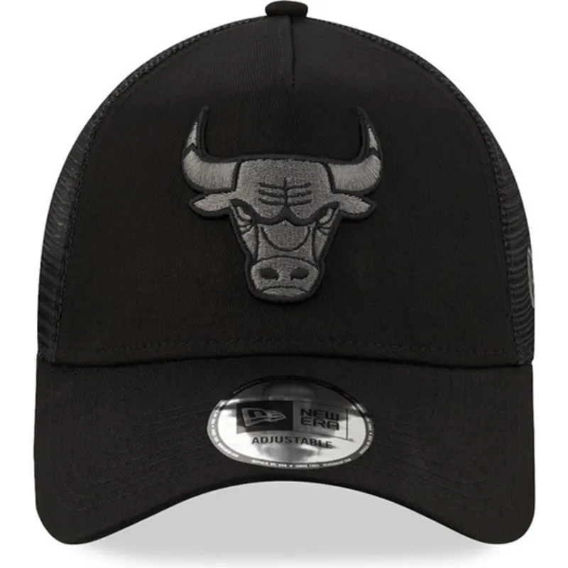 cap-islenkta-black-snapback-9forty-a-frame-tonal-chicago-bulls-nba-new-era