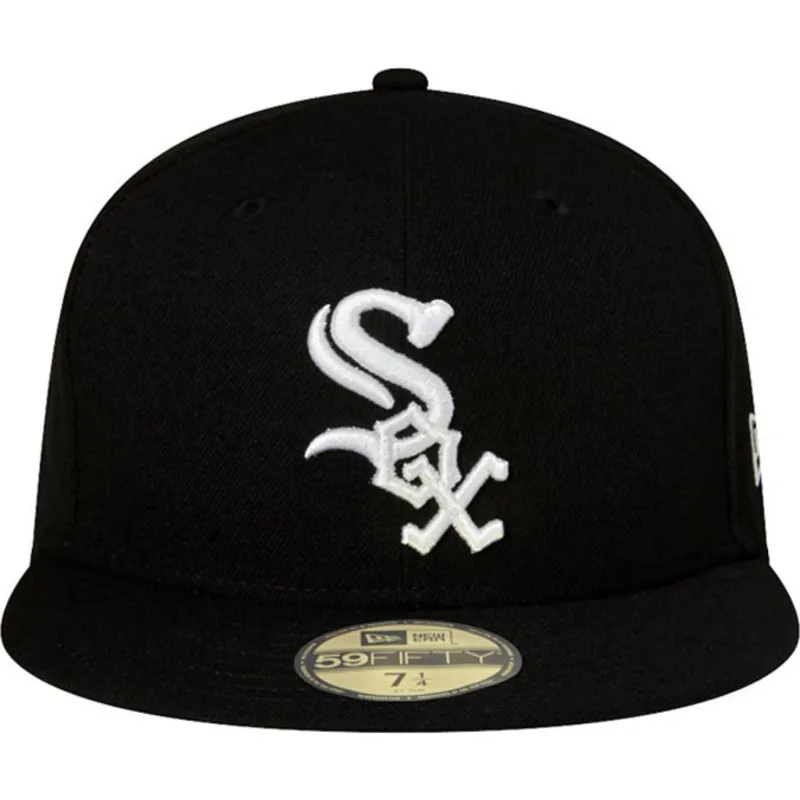 kepure-plokscia-juoda-priglundantis-59fifty-authentic-on-field-game-chicago-white-sox-mlb-new-era