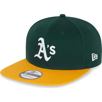 Kepurė plokščia žalia snapback 9FIFTY Essential Oakland Athletics MLB New Era