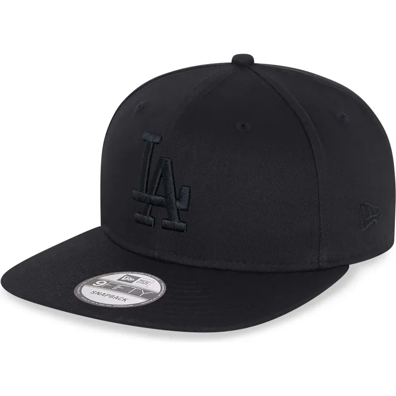 czarna-plaska-czapka-snapback-z-czarnym-logo-9fifty-los-angeles-dodgers-mlb-new-era