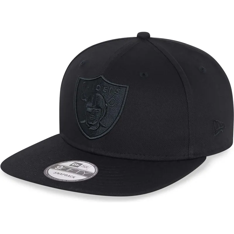czarna-plaska-czapka-snapback-z-czarnym-logo-9fifty-las-vegas-raiders-nfl-new-era